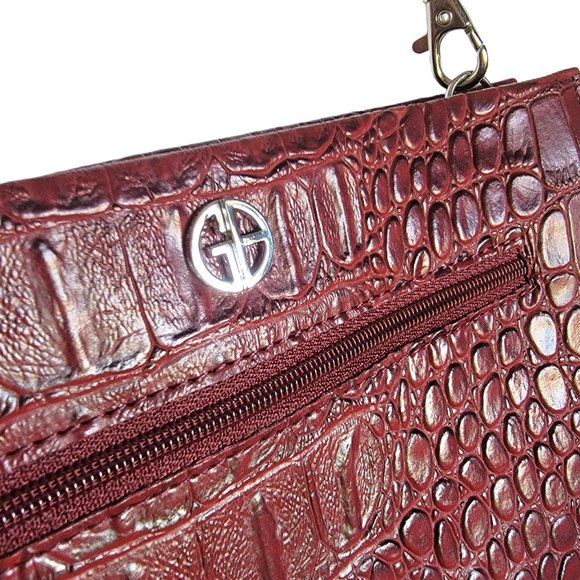 GIANI BERNINI NEW and NEVER USED Convertible Wristlet Faux Crocodile Leather - Picture 14 of 15